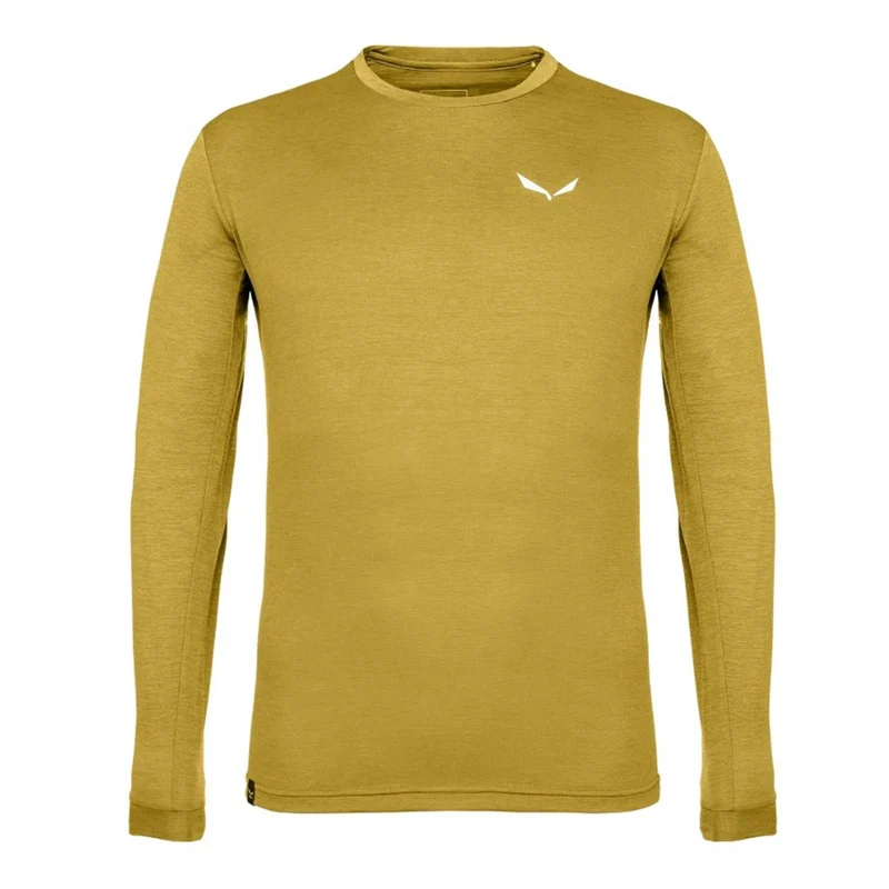 Salewa Puez Melange Dry'Ton Langarmshirt Herren olive oil melange