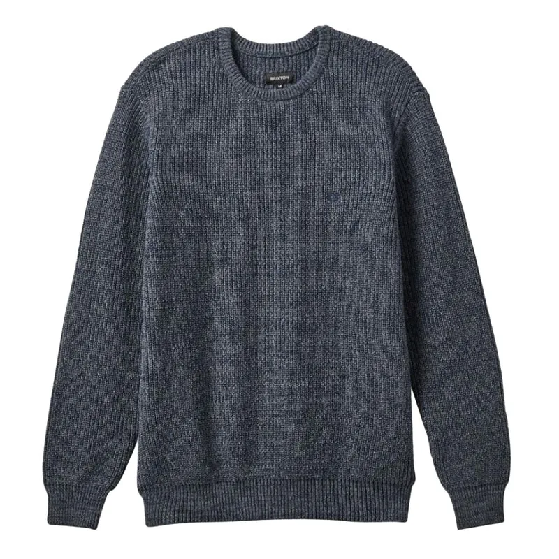 LANDMARK CREW SWEATER HEATHER BLUE