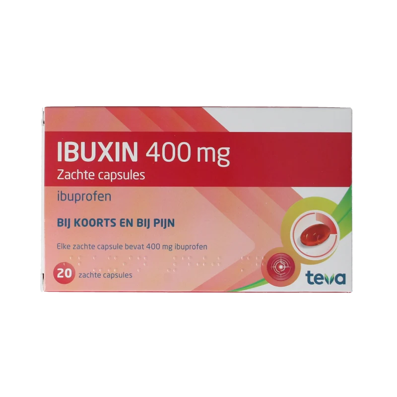 Teva Ibuxin 400 mg 20 capsules