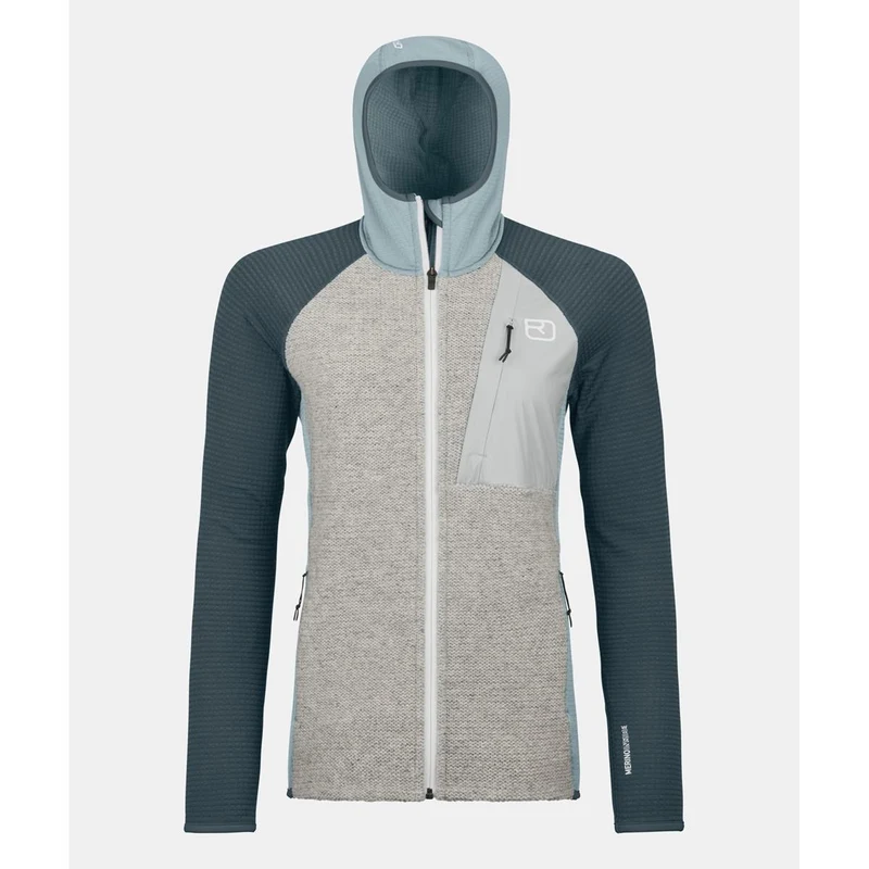 Ortovox Fleece GP Classic Knit Hoody Women glacier grey