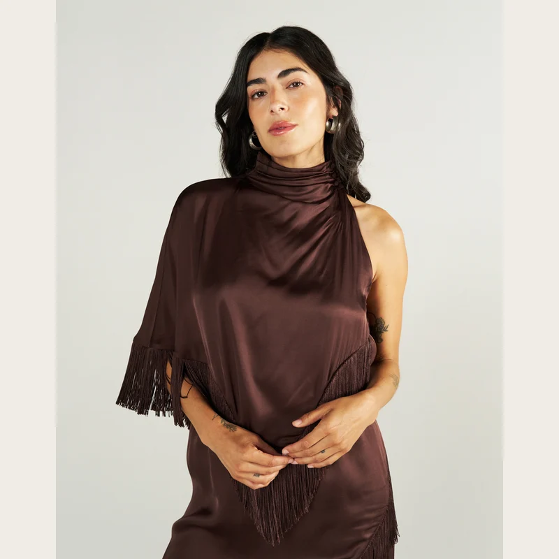 Women's Woven Fringe Blouse