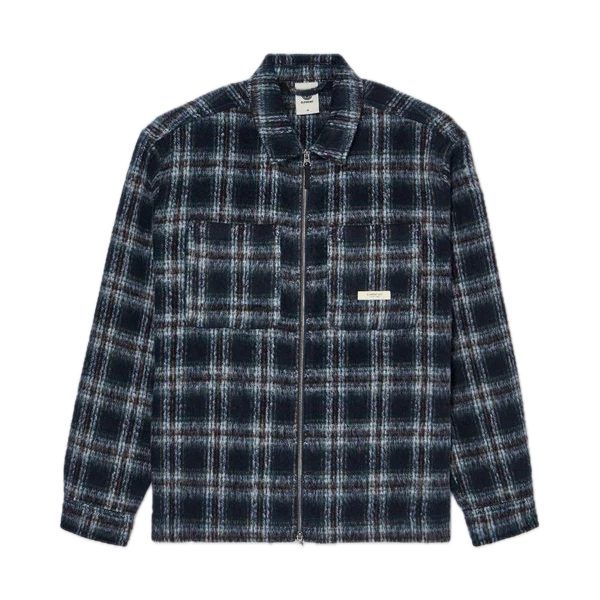 Element Fuzzy Check Zip Overshirt