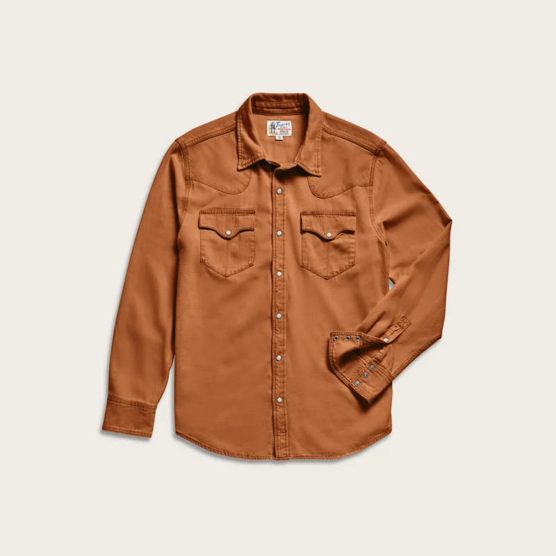 Men's Denim Long Sleeve Pearl Snap