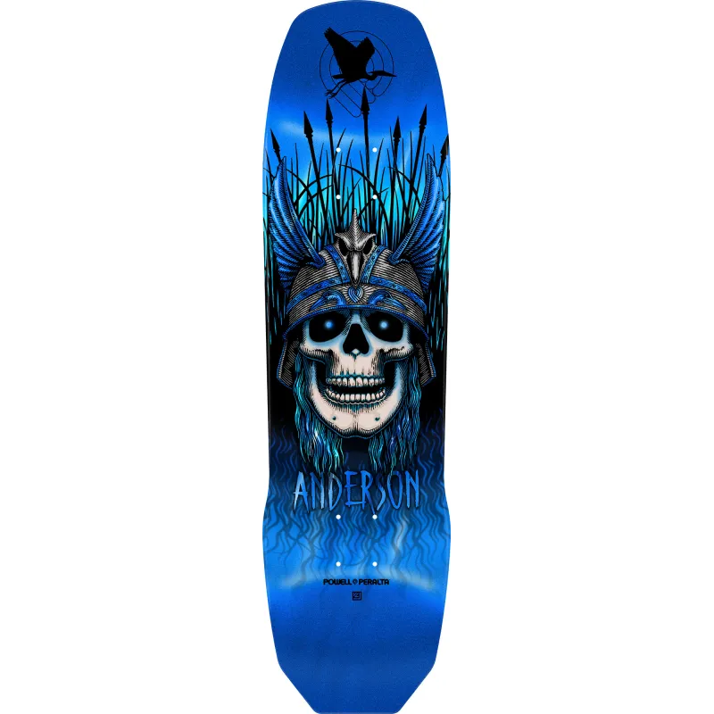 Powell Peralta Andy Anderson Heron '04' Skateboard Deck Blue Foil