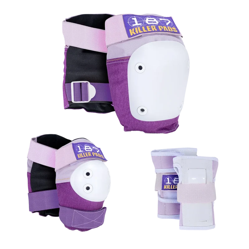 187 Killer Pads Jr. Six Pack Set Purple