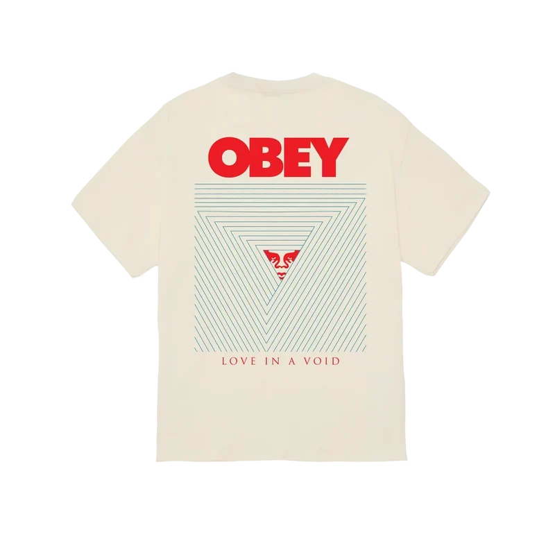 Obey love in a void tee