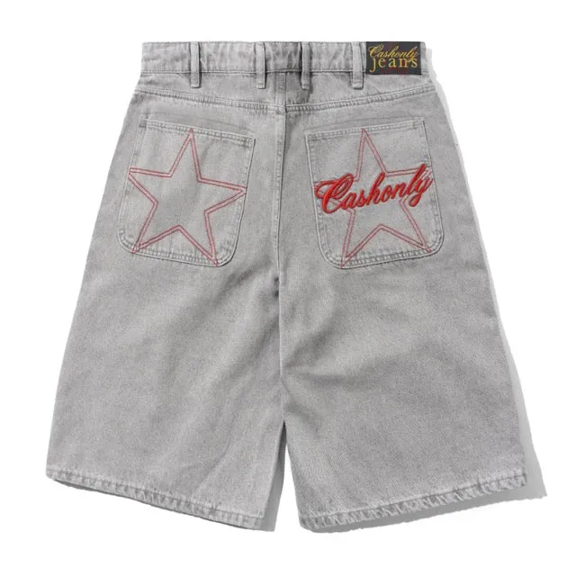 Cash Only Club Denim Shorts