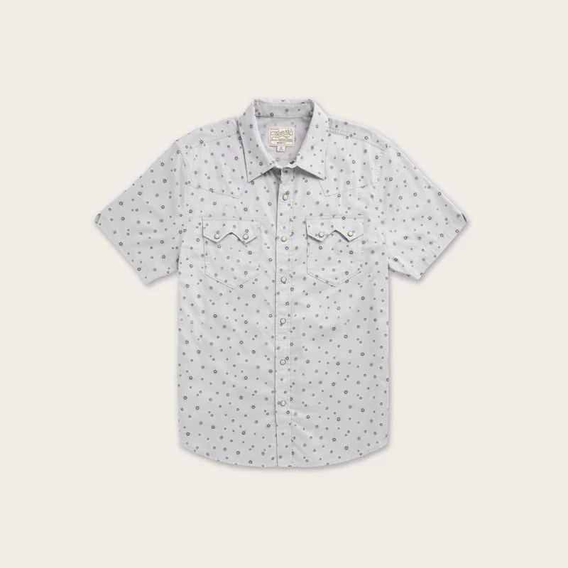 Men's Vintage Weight Short Sleeve Pearl Snap