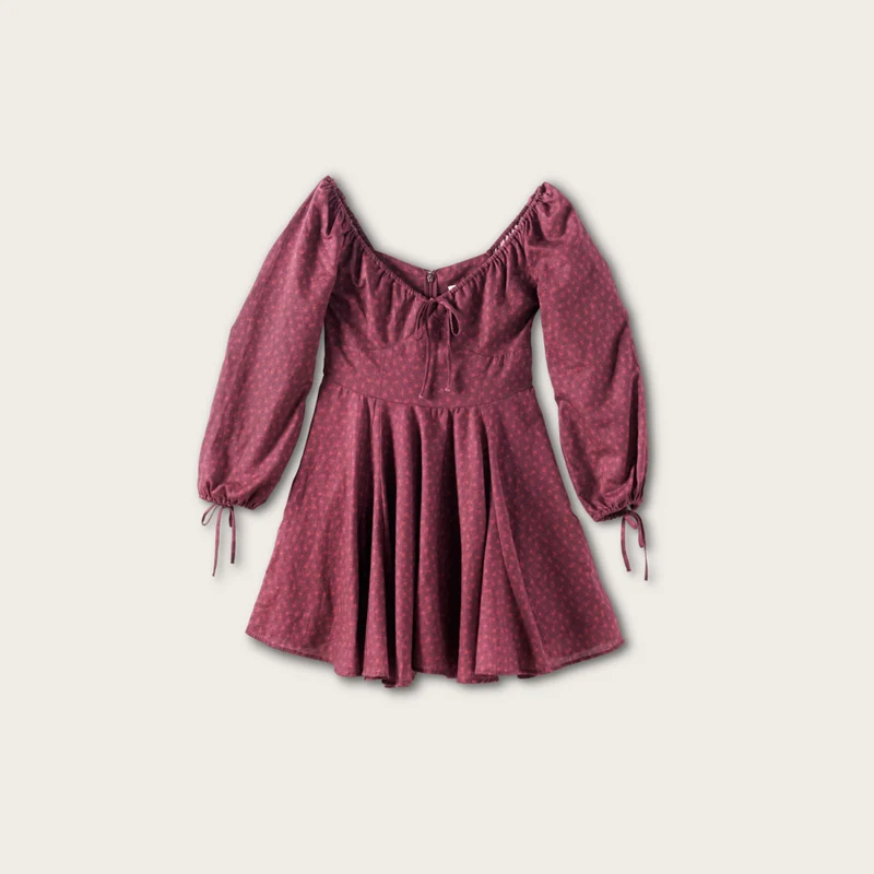 Women's Long Sleeve Mini Dress