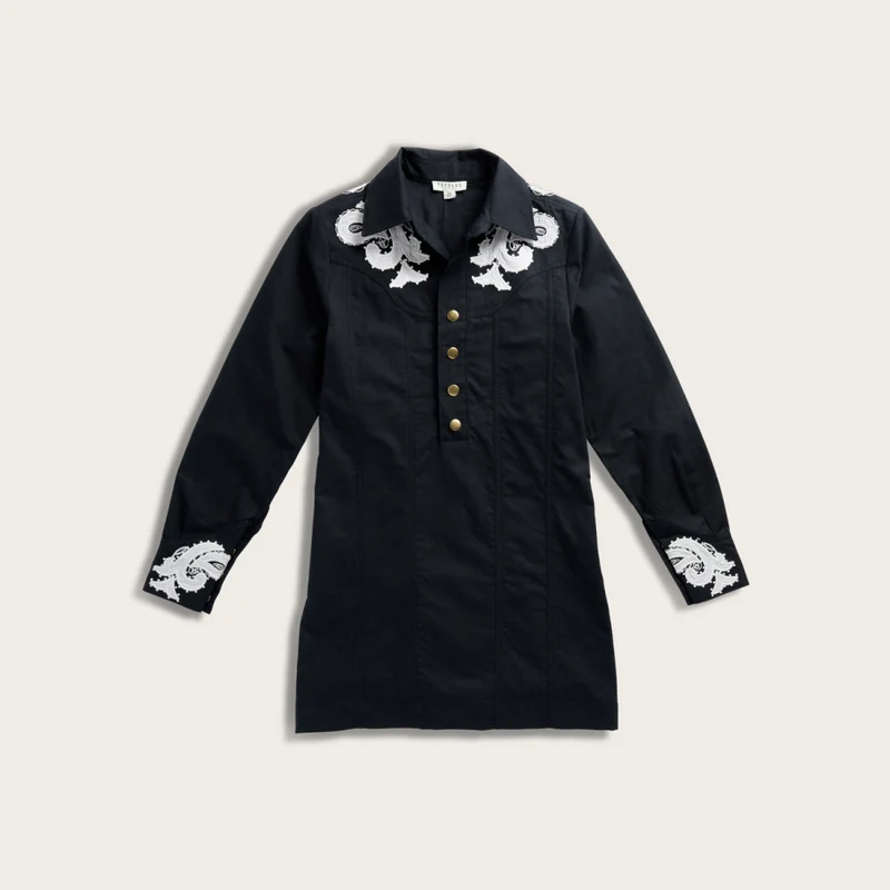 Women's Long Sleeve Applique Mini Dress