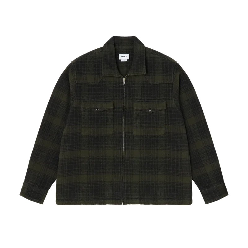 Obey Willie zip shirt jacket