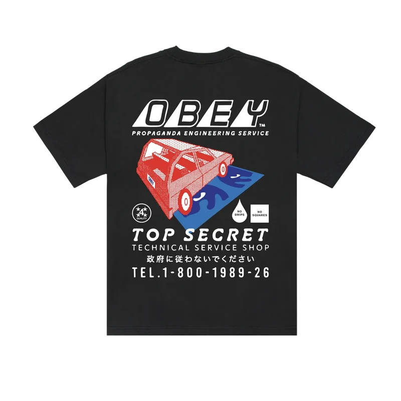 Obey top secret heavyweight classic tee