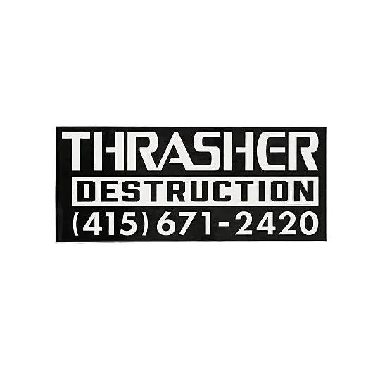 Thrasher Destruction 5 Inch Sticker