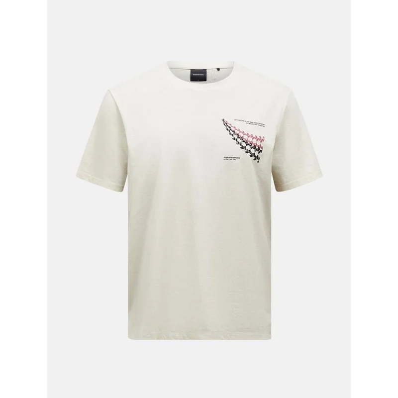 Peak Performance M Explore Graphic Tee sand fog wild rouge Herren T-Shirt