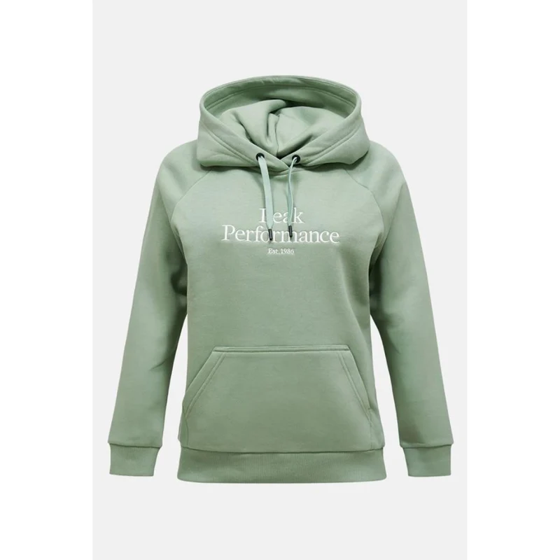Peak Performance W Original Hood green valley offwhite Damen Hoody