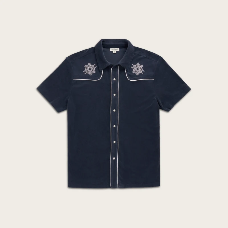 Men's Terry Pearl Snap
