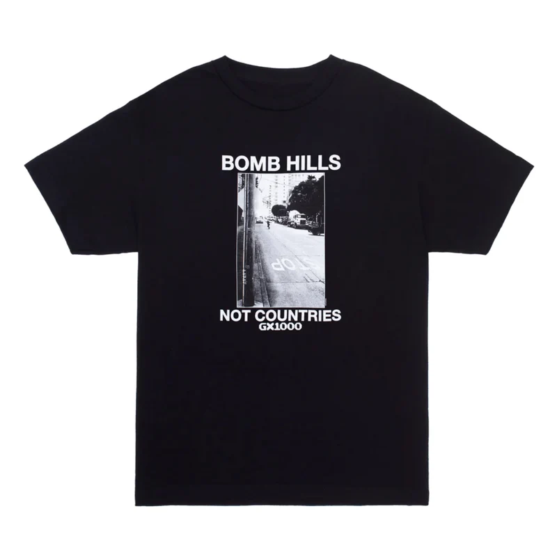 Bomb Hills Not Countries - Tee -Black