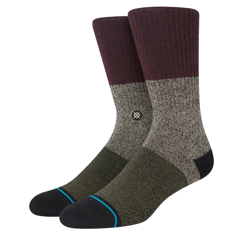 SPECTRUM 2 BLEND CREW SOCK BURGUNDY