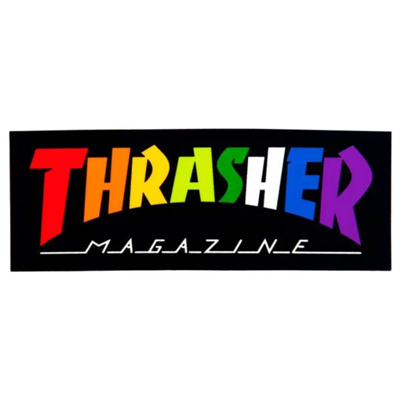 THRASHER RAINBOW MAG STICKER