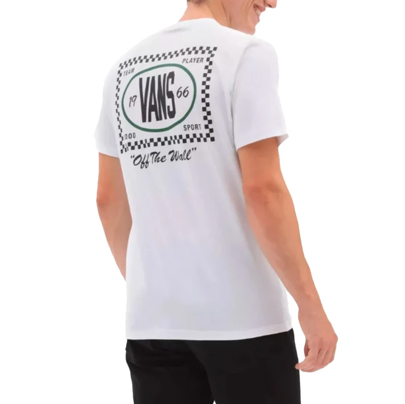 TEAM PLAYER CHECKERBOARD SS TEE WHITE