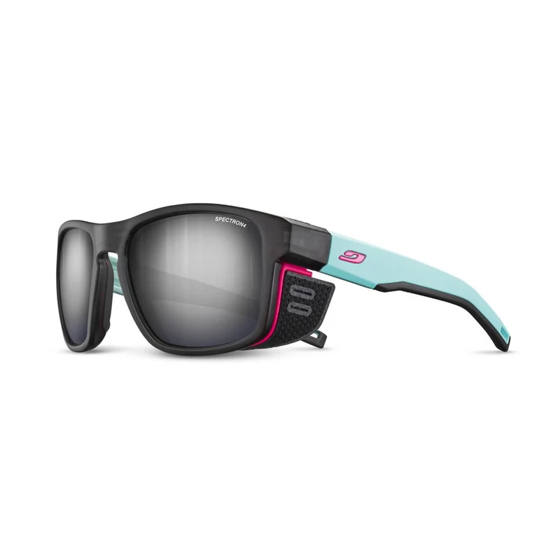 Julbo Shield M schwarz durchscheinend/ hellblau / rosa SPECTRON 4