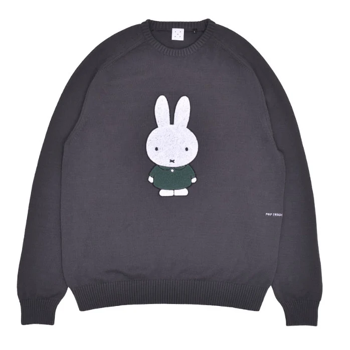 miffy knitted crewneck grey