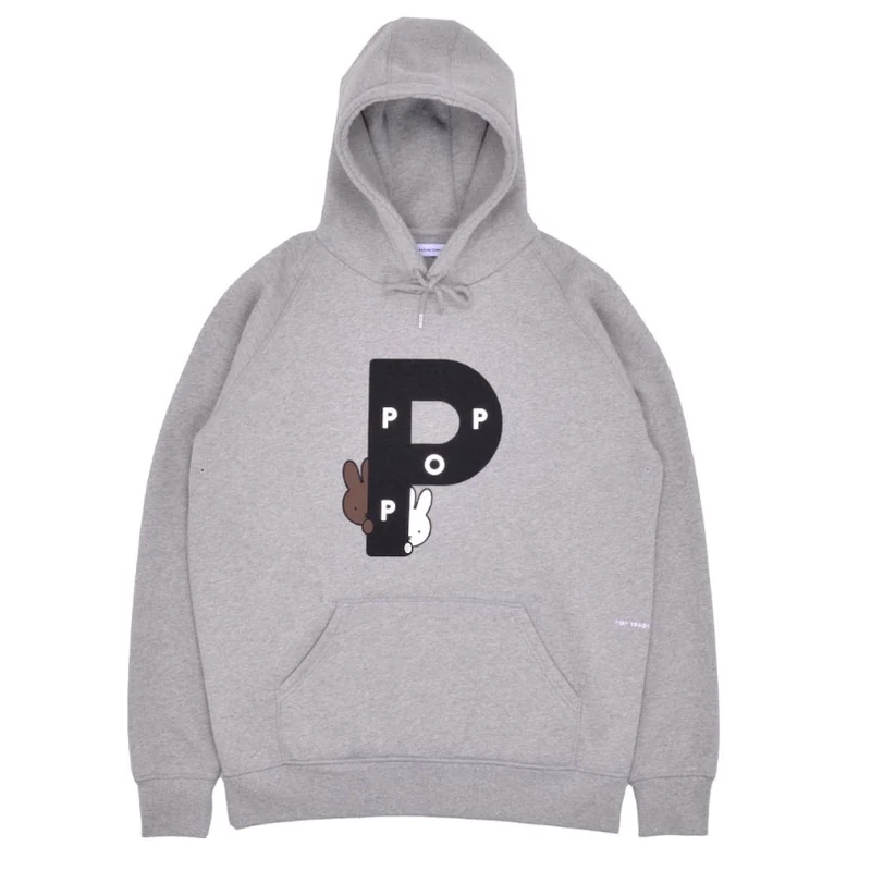 miffy big p hooded sweat Heather