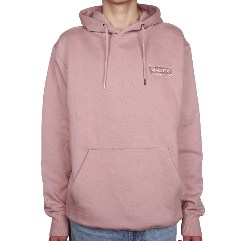 Revert 95 Small Checkerboard Box Logo Hoodie Purple Rose