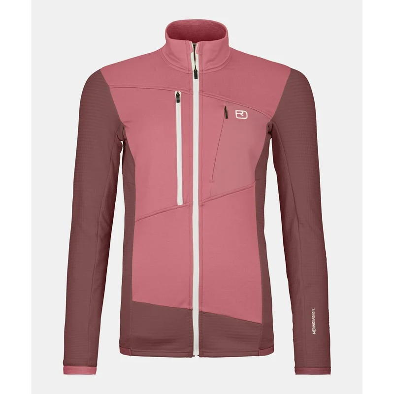 Ortovox Fleece Grid Jacket W mountain rose Damen Fleecejacke