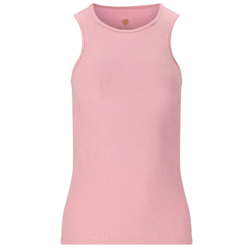 Athlecia - Tinashe Halterneck Rib Top - roseate Spoonbil