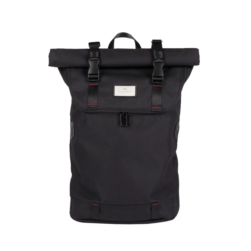 Christopher Nylon Accents Backpack black x red