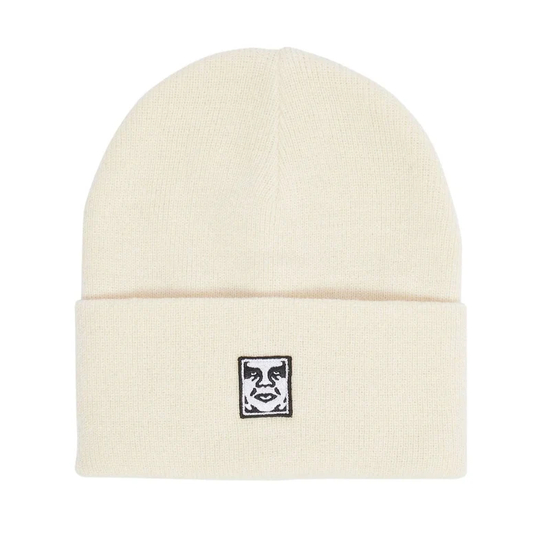 ICON PATCH CUFF BEANIE UNBLEACHED