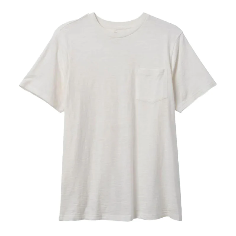 BASIC SLUB S/S PKT TEE OFF WHITE