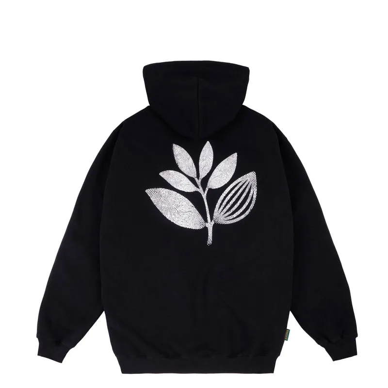 FINGERPRINT PLANT HOODIE BLACK