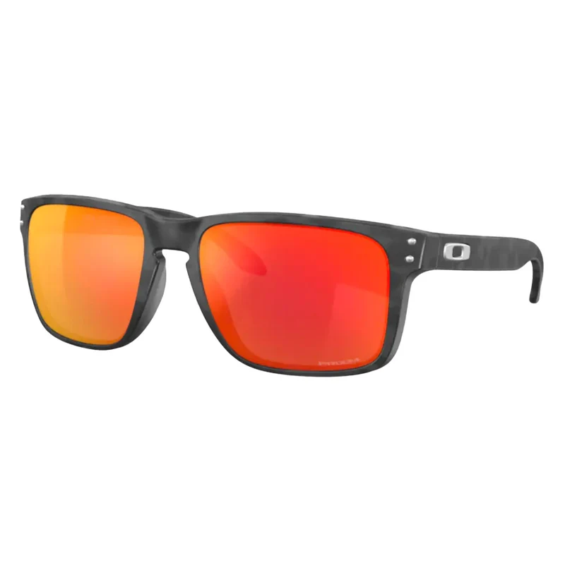 Holbrook XL Matte Black Camo Prizm Ruby