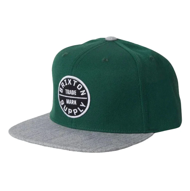 OATH III SNAPBACK PINE NEEDLE/DARK HEATHER GREY