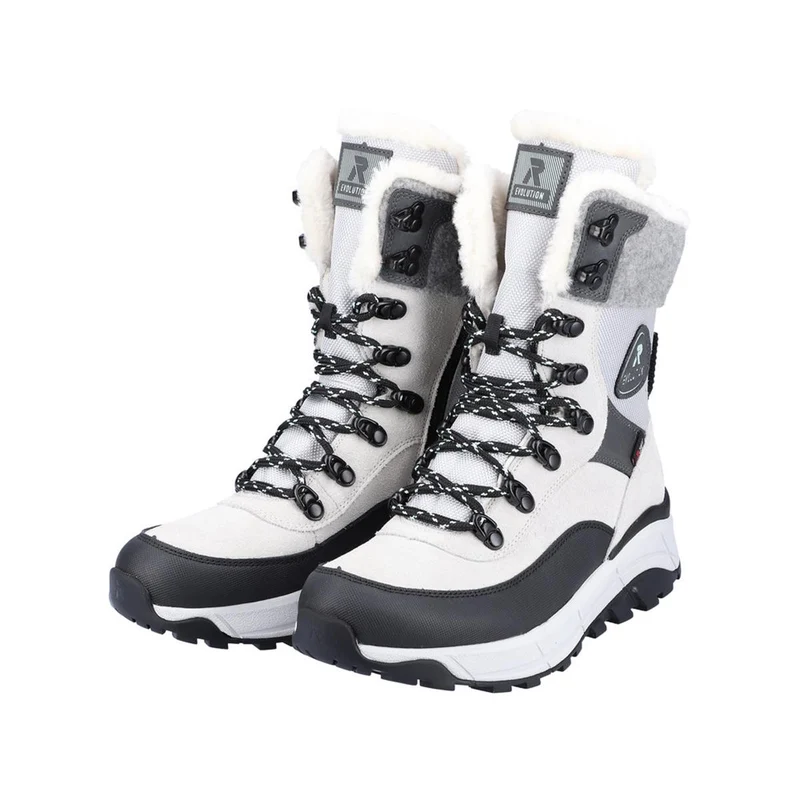 Rieker Winterstiefel Torere creamy-white black