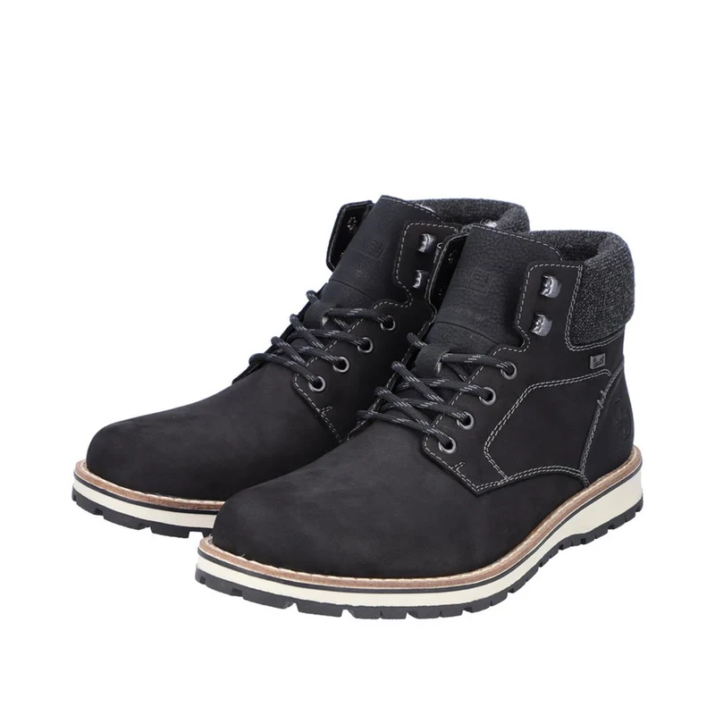 Rieker Bendigo Schnürstiefel schwarz