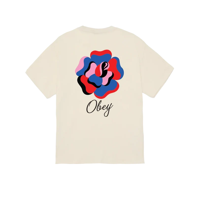 Obey paper rose tee