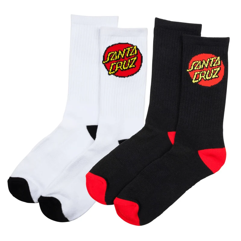 Santa Cruz Classic Dot Socks (2 Pack)
