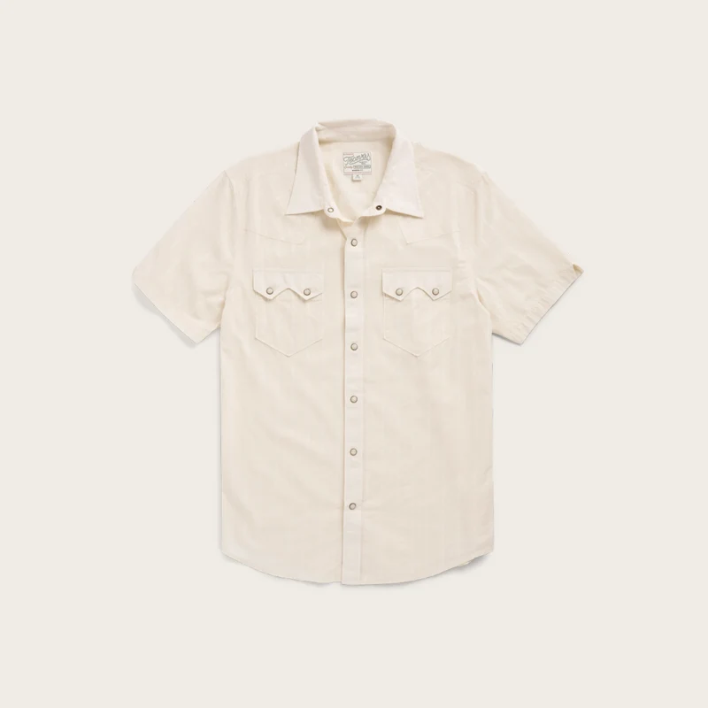 Men's Vintage Weight Short Sleeve Pearl Snap