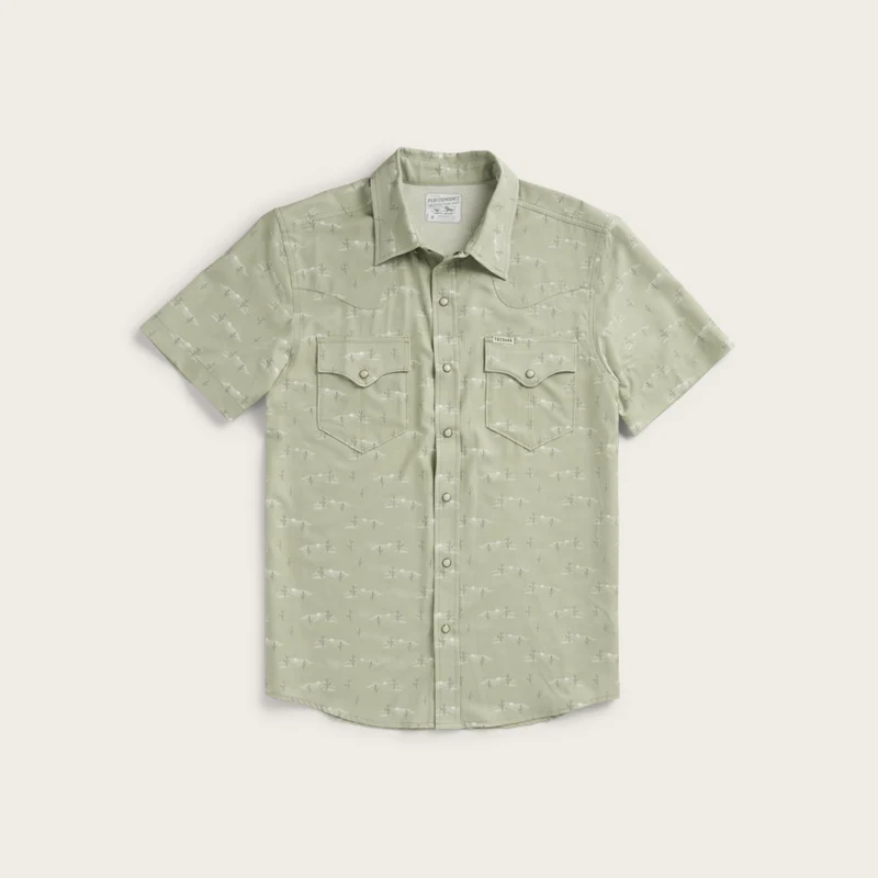 Men's Performance Short Sleeve Western Pearl Snap