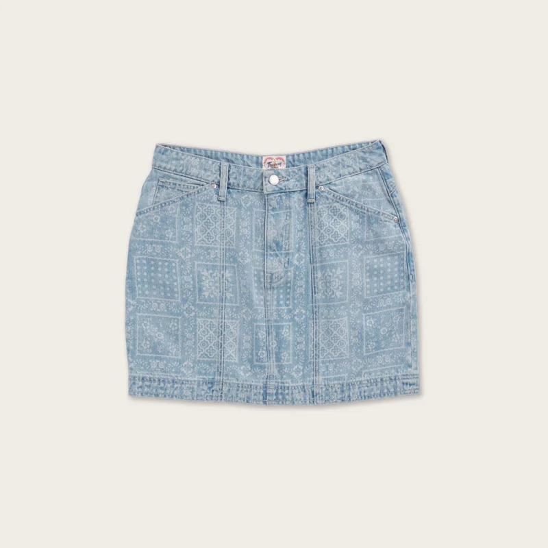 Women's High-Rise Denim Mini Skirt