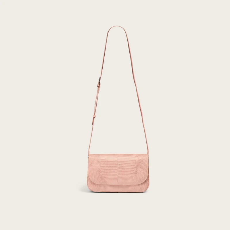 Lizard Flap Shoulder Bag