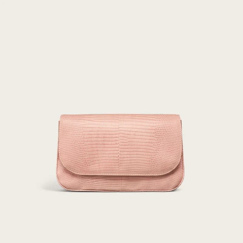Lizard Flap Shoulder Bag