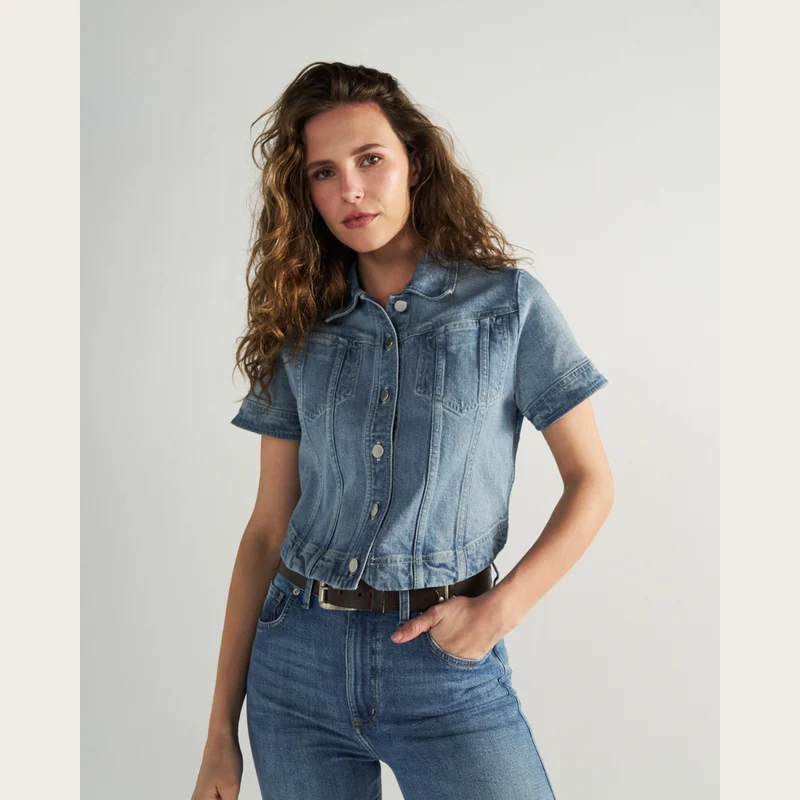 Women's S/S Denim Top