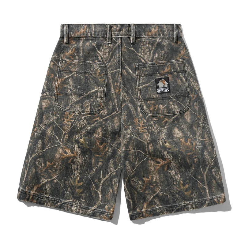 Butter Goods Work Shorts Forest Camo