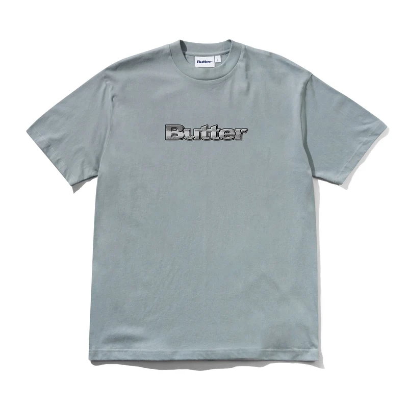 Butter Goods Alloy Logo T-shirt Dull Ocean