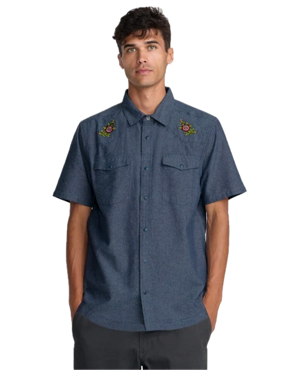 Rvca Rosa Chambray