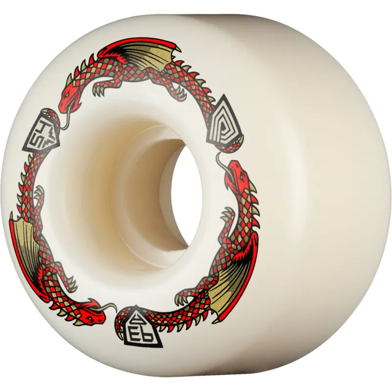 Powell Peralta Dragon Formula V4 Wide Wheels White Red 93A